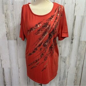 Miss Me Short‎ Sleeve Top with Studded Design